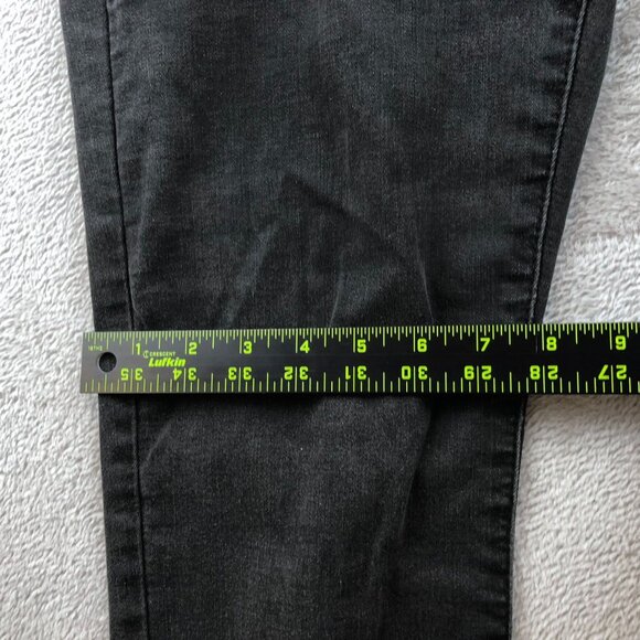 Levi's Womens Jeans Size 12 Classic Straight Black Denim Casual Ankle Pockets - Picture 5 of 15
